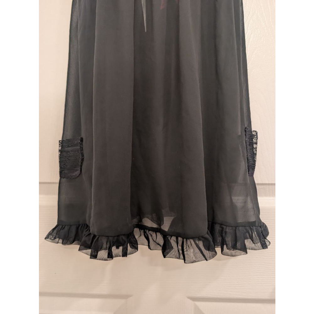 Betsey Johnson Gothic Lolita Babydoll Dress Lingerie M Sabrina Valentine's Day - Picture 6 of 10